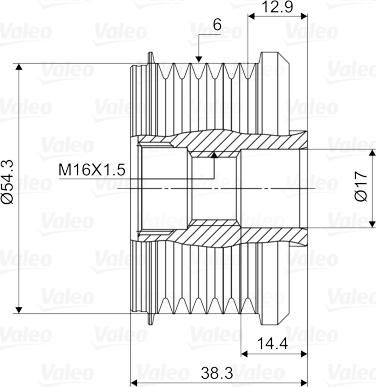 Valeo 588002 - Puleggia cinghia, Alternatore autozon.pro