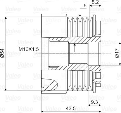 Valeo 588007 - Puleggia cinghia, Alternatore autozon.pro