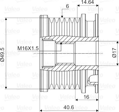 Valeo 588014 - Puleggia cinghia, Alternatore autozon.pro