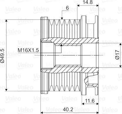 Valeo 588016 - Puleggia cinghia, Alternatore autozon.pro