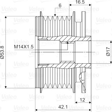 Valeo 588011 - Puleggia cinghia, Alternatore autozon.pro