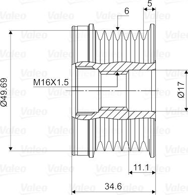 Valeo 588018 - Puleggia cinghia, Alternatore autozon.pro