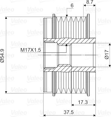 Valeo 588087 - Puleggia cinghia, Alternatore autozon.pro