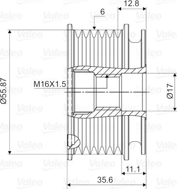 Valeo 588032 - Puleggia cinghia, Alternatore autozon.pro