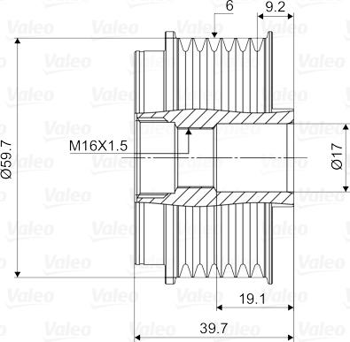 Valeo 588021 - Puleggia cinghia, Alternatore autozon.pro