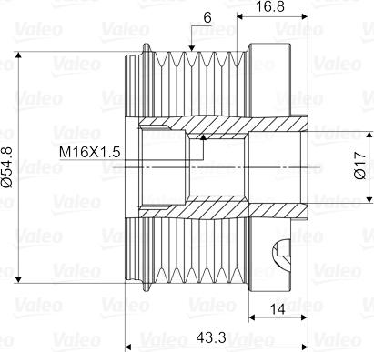 Valeo 588023 - Puleggia cinghia, Alternatore autozon.pro