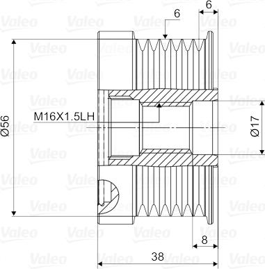 Valeo 588022 - Puleggia cinghia, Alternatore autozon.pro