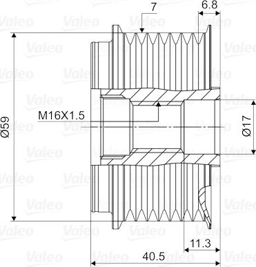 Valeo 588079 - Puleggia cinghia, Alternatore autozon.pro