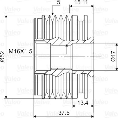 Valeo 588109 - Puleggia cinghia, Alternatore autozon.pro