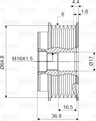 Valeo 588107 - Puleggia cinghia, Alternatore autozon.pro