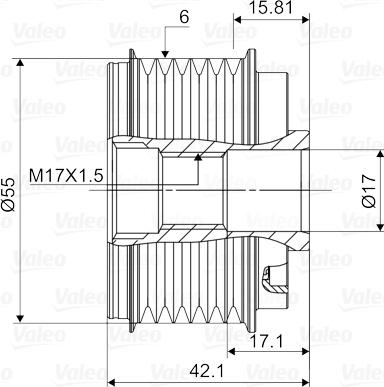 Valeo 588112 - Puleggia cinghia, Alternatore autozon.pro