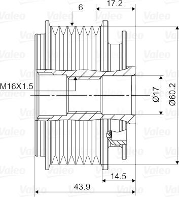 Valeo 588117 - Puleggia cinghia, Alternatore autozon.pro