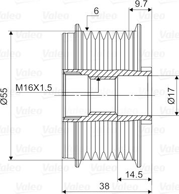 Valeo 588134 - Puleggia cinghia, Alternatore autozon.pro