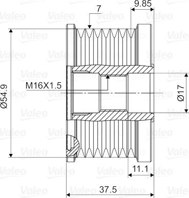 Valeo 588135 - Puleggia cinghia, Alternatore autozon.pro