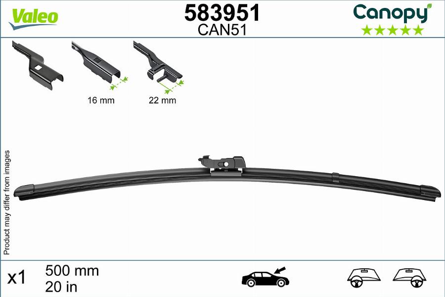 Valeo 583951 - Spazzola tergi autozon.pro