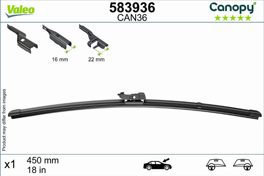 Valeo 583936 - Spazzola tergi autozon.pro