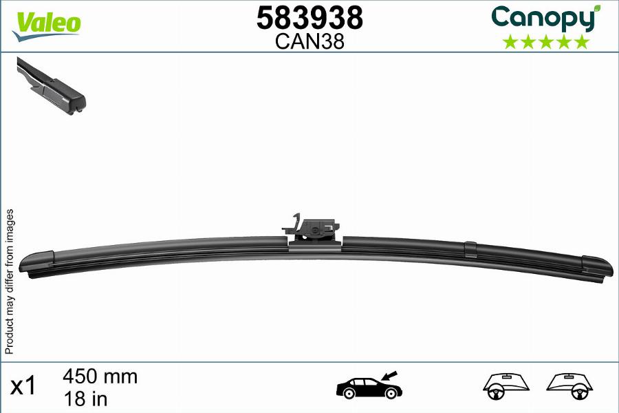 Valeo 583938 - Spazzola tergi autozon.pro