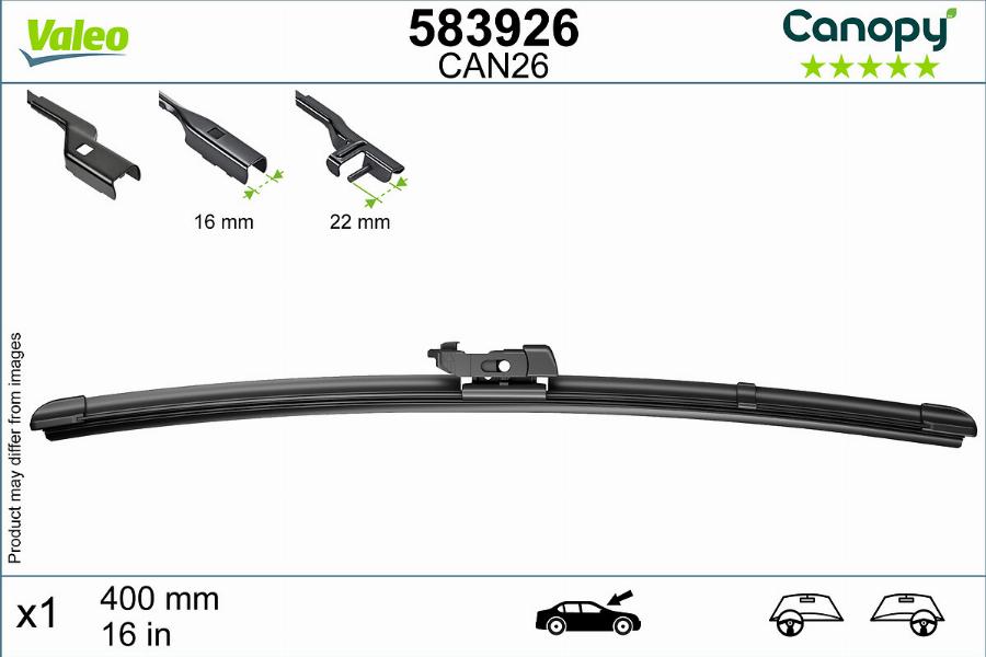 Valeo 583926 - Spazzola tergi autozon.pro