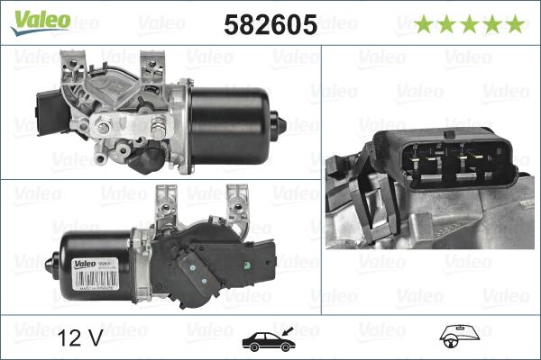 Valeo 582605 - Motore tergicristallo autozon.pro