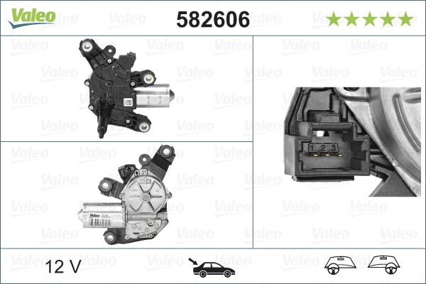 Valeo 582606 - Motore tergicristallo autozon.pro