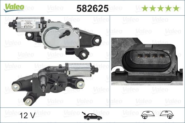 Valeo 582625 - Motore tergicristallo autozon.pro