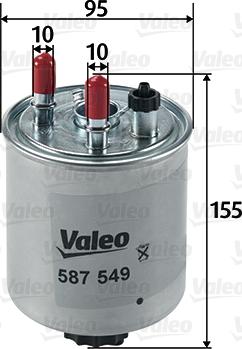 Valeo 587549 - Filtro carburante autozon.pro