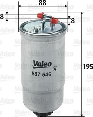 Valeo 587546 - Filtro carburante autozon.pro