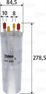 Valeo 587540 - Filtro carburante autozon.pro