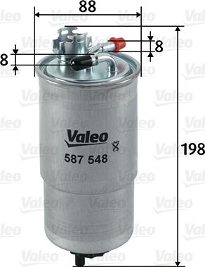 Valeo 587548 - Filtro carburante autozon.pro