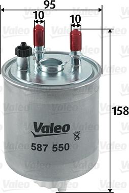 Valeo 587550 - Filtro carburante autozon.pro