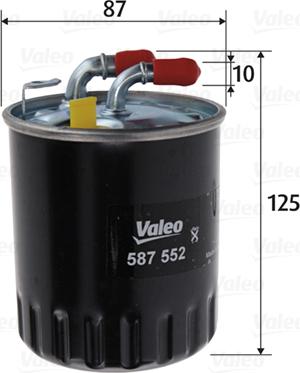 Valeo 587552 - Filtro carburante autozon.pro