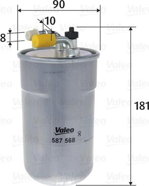 Valeo 587568 - Filtro carburante autozon.pro