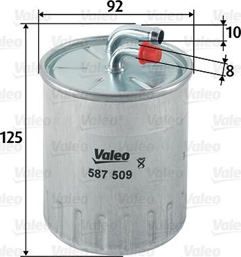 Valeo 587509 - Filtro olio autozon.pro