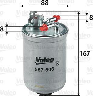 Valeo 587506 - Filtro carburante autozon.pro