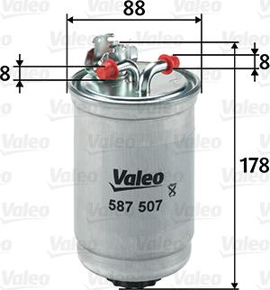 Valeo 587507 - Filtro olio autozon.pro