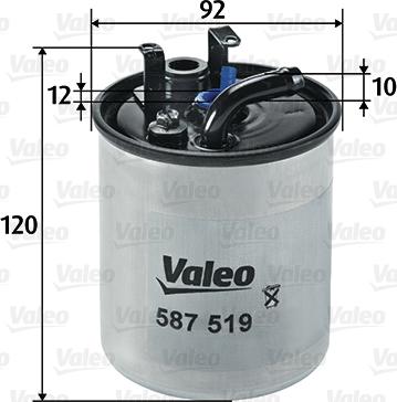 Valeo 587519 - Filtro carburante autozon.pro