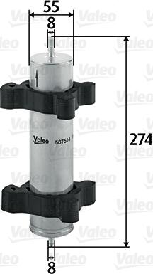 Valeo 587514 - Filtro carburante autozon.pro