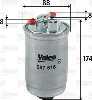 Valeo 587516 - Filtro carburante autozon.pro