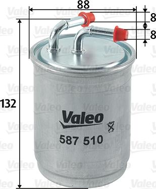 Valeo 587510 - Filtro carburante autozon.pro