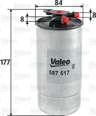 Valeo 587517 - Filtro carburante autozon.pro