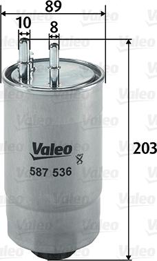 Valeo 587536 - Filtro carburante autozon.pro