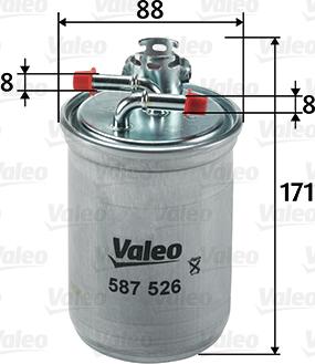 Valeo 587526 - Filtro carburante autozon.pro