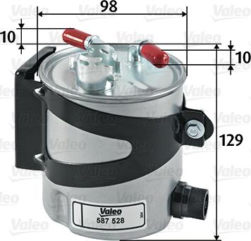 Valeo 587528 - Filtro carburante autozon.pro