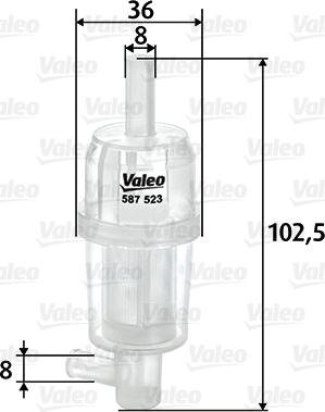 Valeo 587523 - Filtro olio autozon.pro