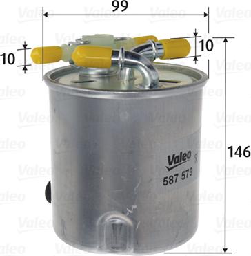 Valeo 587579 - Filtro carburante autozon.pro