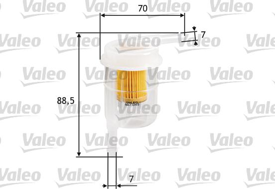 Valeo 587045 - Filtro carburante autozon.pro