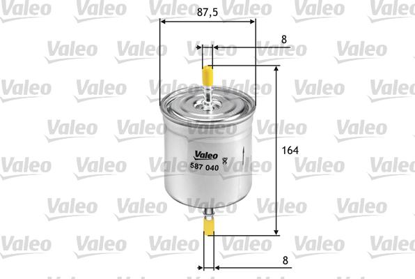 Valeo 587040 - Filtro carburante autozon.pro