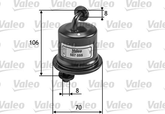 Valeo 587055 - Filtro carburante autozon.pro