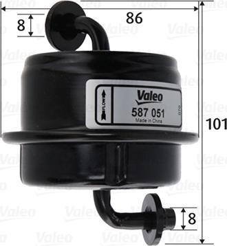 Valeo 587051 - Filtro carburante autozon.pro