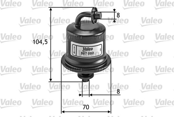 Valeo 587052 - Filtro carburante autozon.pro